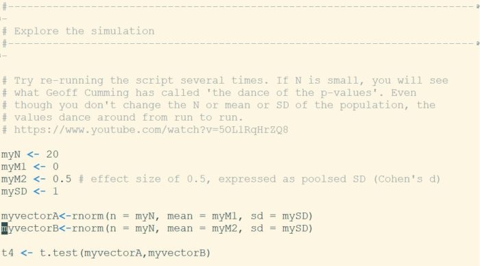 Data simulation for power estimation