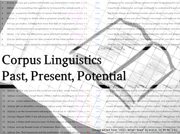Corpus linguistics: past, present and potential