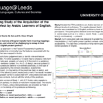 showcase 22 cognition 38 a processing study of the acquisition of the present perfect by arabic learners of english