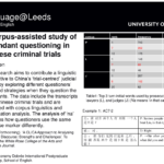 showcase 22 society 18 a corpus-assisted study of defendant questioning in chinese criminal trials